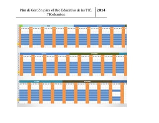 Plan de Gestión para el Uso Educativo de las TIC.
TIColsantos

2014

 
