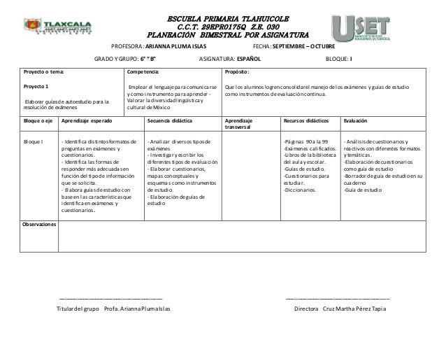 formato planeacion 2014 formato para planeacion de clase