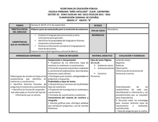 SECRETARIA DE EDUCACIÓN PÚBLICA
ESCUELA PRIMARIA “NIÑO ARTILLERO” CLAVE: 12EPR0798V
SECTOR: 02 ZONA ESCOLAR: 043 CICLO ESC...