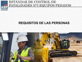 REQUISITOS DE LAS PERSONAS
 