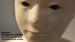 Big data
Inteligencia artificial
Servicios en la nube
Internet de las cosas
 