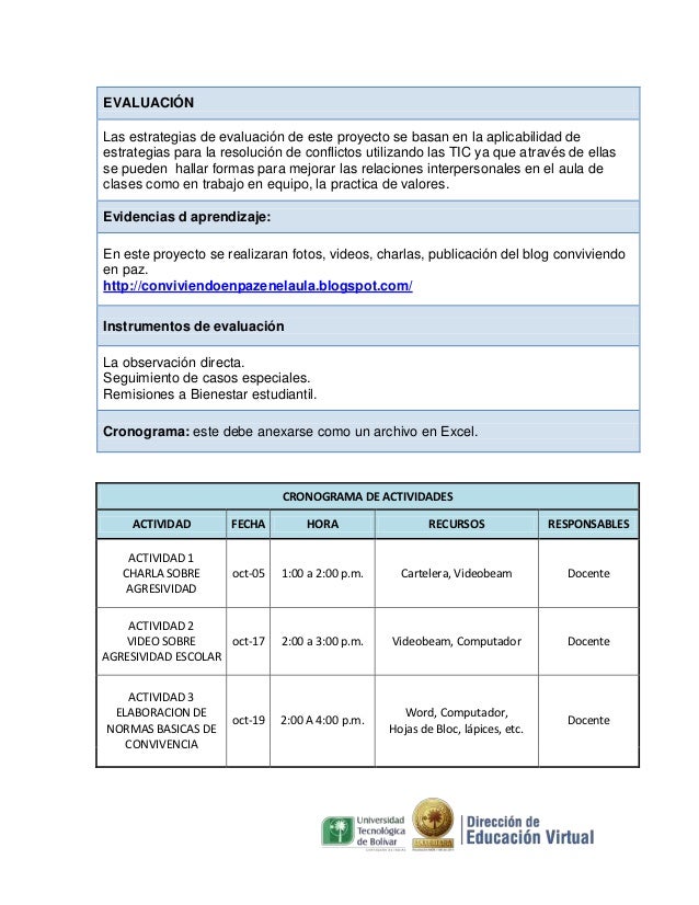 formato cronograma de actividades excel
