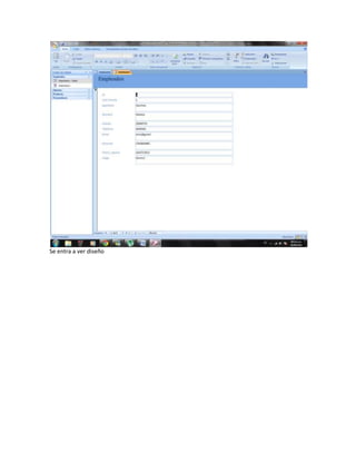 Se entra a ver diseño
 