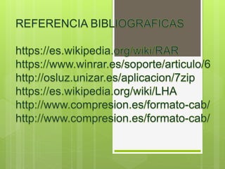 Formatos compresión de archivos jonatan