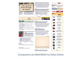 Campanha do DENATRAN na Folha Online 