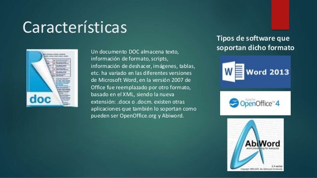 Formatos de archivo de documentos