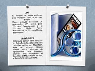 Formatos de archivos