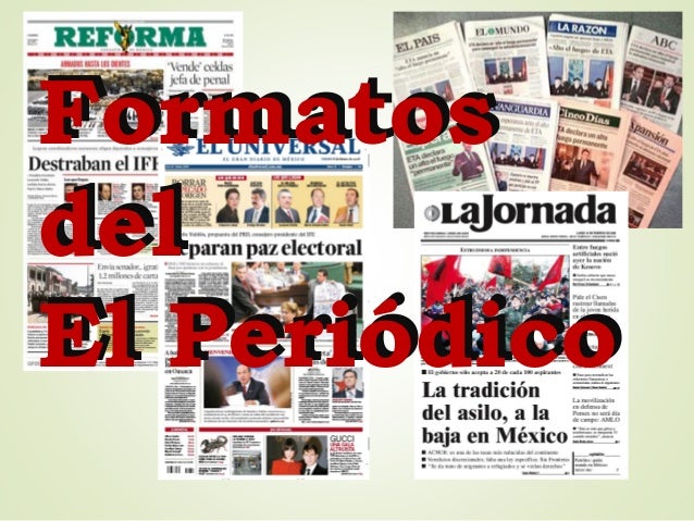 Formatos Del Periodico