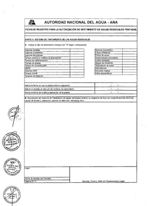 Formatos de uso de agua | PDF