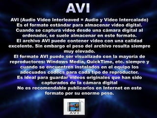 Formatos de video