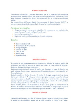 Formatos digitales | DOCX