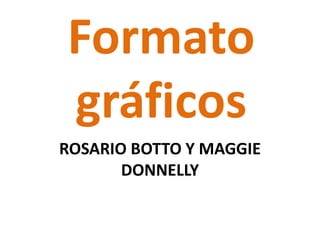 Formato 
gráficos 
ROSARIO BOTTO Y MAGGIE 
DONNELLY 
 