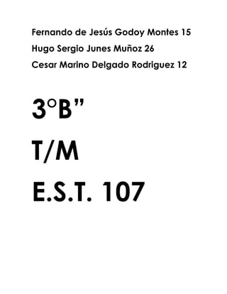 Fernando de Jesús Godoy Montes 15<br />Hugo Sergio Junes Muñoz 26<br />Cesar Marino Delgado Rodriguez 12<br />3°B”<br />T/M<br />E.S.T. 107<br />Nombre de la practica: Naillon 6-10<br />Objetivo:<br /> El objetivo de esta practica es la sintetizacion del Nailon y calcular el rendimiento de la reacción e3 la condesacion<br />Materiales: <br />1 Alambre delgado de 20cm de long. 1'10-Dicloruro de de candilillo (disolución<br />1 Pera de goma 9% en peso y densidad 0'60 gr/cm3<br />1 Placa de petri 1'6-Hexanodiamina (disolución 5% en<br />2 Pipetas de 10 ml. Peso y densidad 1 gr/cm3<br />1 Pipeta de 1 ml. Hidróxido sódico (disolución acuosa al <br />1 Varilla de vidrio 20% en peso)<br />1 Vaso de precipitados de 50 ml de Colorante<br />Boca ancha Papel secante<br />1 Vaso de precipitados de 250 ml<br />Introducción:<br /> Existen cierto tipo de polímeros que debido a sus propiedades (combinan fácilmente con colorantes, alta resistencia tensil, gran dureza, tenacidad y resistencia a mohos y polilla) son muy usados por la industria textil. Uno de los ejemplos más importantes es el Nylon.<br />Existen varios tipos de Nylon, aunque en la actualidad los más importantes son el Nylon 6 y el Nylon 6'6. El Nylon pertenece al grupo de las poliamidas, que se diferencian debido a que en su motivo constituyente aparece un enlace amida. El enlace amida se forma a partir de una amina y un grupo carbonílico.<br />El Nylon 6'10 puede ser sintetizado por la reacción de una diamina (1,6-hexanodiamina) y un dihaluro de ácido (cloruro de sebacoilo) dando lugar a una polimerización por condensación:<br />H2N-(CH2)6-NH2 + Cl-CO-(CH2)8-Co-Cl * 2ClH + -[-NH-(CH2)6-NH-CO-(CH2)8-CO-]n-<br />El problema principal es que la di amina y el cloruro de sebacoilo son inmiscibles, por lo que el Nylon aparecerá en la unión de fases y se debe ir retirando para que se siga formando.<br />Procedimiento: <br />En un vaso de precipitaos hemos mezclado en el siguiente orden los 10 ml de disolución de 1'6 hexanodiamina, los 0'5 ml de disolución NaOH, las tres gotas de colorante y los 10 ml de disolución de 1'10 di cloruro de sebacoilo. Se observa como el nylon aparece en la zona de unión entre las dos fases delimitadas en forma de película blanca.<br />Cogemos la película con el alambre, la ponemos sobre la varilla y enroscamos la película sobre la varilla hasta que la reacción se acabe. Después se lava el nylon y se seca sobre el papel secante presionando. Una vez que esta considerablemente seco lo dejamos en la estufa durante la noche y a la mañana siguiente lo pesamos para así poder calcular el rendimiento.<br />Conclusión:<br /> México importa grandes cantidades de plásticos, por lo que<br />Nosotros queremos cubrir parte de la demanda nacional.<br />Es un material que tiene amplias aplicaciones y ventajas sobre<br />Otros nylon.<br />Existe un mercado potencial a futuro.<br />Tiene posibilidades de desplazar a otros nylon.<br />Pf: Se encontró que el punto de fusión es constante, lo que<br />Indica que a pesar de utilizar un disolvente de grado técnico u otro<br />Disolvente nos da como resultado un peso molecular constante<br />DSC: Corroboración de Tg y temperatura de fusión a condiciones<br />ideales<br />I.R: Localización de grupos funcionales que fueron similares a los<br />Reportados en la literatura, lo que indica que las impurezas no<br />Intervienen en la reacción<br />Preguntas:<br />1.- ¿Cuál es la función del hidróxido sódico?<br />La función del NaOH es la de neutralizar el ácido clorhídrico que se forma durante la reacción de síntesis ya que sino lo neutralizase, el HCl forma enlaces tipo amida de forma que detiene la reacción.<br />2.- En la denominación de nylon 6'6 ¿Qué significa el 6'6?<br />La suma de las cifras señala el numero de carbonos existentes en el motivo constituyente, siendo la primera la correspondiente al número de carbonos de la diamina y la segunda al número carbonos del segundo monómero.<br />3.- ¿Cómo pueden sintetizarse los nylon 6'9 y 6'12?<br />Como hemos visto, el nylon 6'10 se sintetiza a partir de 1'6 Hexanodiamina (que hace referencia al 6 del nylon) y 1'10 cloruro de decanodioilo (cuyos 10 carbonos hacen referencia al 10). Por lo tanto, para obtener nylon 6'9 habría que cambiar el 1'10 cloruro de decanodioilo por 1'9 cloruro de eneanodioilo que Serra igual que el anterior salvo en que tendrá 9 carbonos en vez de diez:<br />H2N-(CH2)6-NH2 + Cl-CO-(CH2)7-Co-Cl * 2ClH + -[-NH-(CH2)6-NH-CO-(CH2)7-CO-]n-<br />De la misma forma, para obtener el nylon 6'12 habrá que usar 1'12 cloruros de dodecanodioilo:<br />H2N-(CH2)6-NH2 + Cl-CO-(CH2)10-Co-Cl * 2ClH + -[-NH-(CH2)6-NH-CO-(CH2)10-CO-]n-<br />4.- Indique como se obtendría el nylon 8<br />Para formar nylon 8 hace falta que el monómero a partir del cual se forma contenga el grupo amina y el grupo carboxílico. Un buen ejemplo sería el siguiente:<br />O H O<br />(-NH2-(CH2)8-C-Cl-)n * -(-N-(CH2)8-C-)n- + nHCl<br />5.- Describa el enlace entre las cadenas poliméricas del nylon 6'6. ¿Por qué este enlace es particularmente fuerte?<br />Durante la formación del nylon 6'6, las fibras de nylon van estirándose y enrollándose entre sí, este estiramiento afecta también a las moléculas lineales del nylon de forma que quedan paralelas a otras moléculas posibilitando que aparezcan enlaces de Hidrógeno entre los grupos NH y C=O de cadenas adyacentes. Estos puentes entre moléculas hacen que la resistencia de la fibra aumente de forma considerable.<br />6.- ¿Cuáles son las aplicaciones de los nylon en ingeniería?<br />Aunque ya hemos dicho que los nylons se usan principalmente en la industria textil, también tienen numerosas aplicaciones en ingeniería.<br />Gracias a la gran resistencia que presenta el nylon tanto a los agentes químicos, como a los disolventes y a la abrasión, unido a su gran dureza y tenacidad hace que sea ideal para su uso en piezas que están sometidas a un gran desgaste. Es por esto por lo que se usa en rodamientos y engranajes, así como para otras piezas que sufran desgaste como cojinetes. Debido a su resistencia a la abrasión es usado para la fabricación de neumáticos, en especial para los de bici.<br />Además, como se trata de un polímero termoplástico, es fácil de darle forma mediante su fundido.<br />7¿Pon una imagen de nailon 6-10? <br />Nombre de la practica: Pegamento<br />Objetivo: <br />El objetivo de esta práctica es la sintetización del pegamento y calcular el rendimiento de la reacción de condensación<br />Materiales:<br /> Olla con capacidad de un litro<br />Cuchara<br />Frasco limpio<br />Etiqueta adhesiva<br /> 2 sobres de gelatina sin sabor<br />2 cucharadas de vinagre blanco<br />2 cucharadas de glicerina<br />Introducción:<br /> Hay gran diversidad de pegamentos disponibles en la actualidad. Los de tipo general dan uniones muy fuertes entre materiales distintos, mientras que los especializados unen materiales específicos con resistencia de soldadura.<br />Es corriente que el aficionado novel monte sus primeras maquetas con cualquier pegamento que tenga a mano, que generalmente no es el adecuado, y en vez de unir solo sujetan las piezas que con cualquier roce se van desprendiendo.<br />A continuación se describen las características de los pegamentos más convenientes y sus aplicaciones.<br />Proceso:<br />Disolver la grenetina en el agua fría dentro del frasco. Calentar a baño maría, sacar de la olla y entibiar.<br />Añadir el vinagre y la glicerina, mezclando todo muy bien.<br />Dejar enfriar y tapar.<br />Etiquetar indicando el nombre del producto, fecha de elaboración y caducidad (seis meses a partir de la fecha de elaboración).<br />Guardar bien tapado en un lugar oscuro y seco.<br />Conclusión:<br />Es muy utilizado en general y también tiene sus aplicaciones en maquetismo. Consigue uniones entre papel, cartón, tela o madera, y por ello es utilizado principalmente en la confección de dioramas.<br />Evitaremos inhalar estos productos pues son tóxicos.<br />Preguntas: <br />1¿Como utilizar el pegamento de la tela?<br /> Pegamento de la tela es un producto muy versátil y duradero, aunque no tan fuerte como el hilo de la tela. Usted puede utilizar pegamento de<br />2¿cuáles son algunos consejos para la eliminación de pegamento?<br />Hogar y Jardín<br />Si usted tiene residuos de pegamento en la superficie de algo, ya sea de una solicitud anterior o de un accidente, la eliminación no es imposible. hay, de hecho, varias formas de quitar el pegamento, pero el método depende de la superficie en cuestión. a continuación se presentan algunas sugerencias para la eliminación de goma de las superficies diferentes.<br />3¿qué es el pegamento de cianoacrilato?<br />Hágalo Usted Mismo<br />Tal vez el pegamento de cianoacrilato plazo no suena familiar, pero de lo que has encontrado marcas como super glue, pega loco, loctite o insta bond. pegamento de cianoacrilato es el término general para la rápida adhesión super gomas utilizadas para reparar o combinar cualquier cosa de plástico a la madera al metal. desafortunadamente para algunos, esta lista también se tiende a incluir la piel humana.<br />4¿qué es el pegamento en spray?<br />Hágalo Usted Mismo<br />Pegamento del aerosol es un adherente entregado en forma de gotas. hay muchos tipos, para satisfacer las necesidades de muchas aplicaciones diferentes. spray adhesivo a menudo pueden ser sustituidos por pegamento blanco, pegamento caliente, cinta adhesiva y otros adhesivos, siempre y cuando los materiales a unir se tienen en cuenta. al hacer una elección de pegamento en spray, es importante tener en cuenta la rapidez con que los bonos, y si el ví ... <br />5¿como es el color del pegamento?<br />Normalmente es de color blanco pero puede variar su color de pende como lo quieres<br />7¿Qué color salio? Blanca<br />8¿Era espeso o liquido? Espeso<br />9¿Pon la imagen de los materiales que utlilisaste? <br />   <br />Nombre de la practica: Goma<br />Objetivo: <br />Modificar las propiedades del polímero (acetato de polivinilo) para obtener un<br />Material distinto y observar sus propiedades físicas como elasticidad, flexibilidad<br />y resistencia del material.<br />Materiales: <br />Adhesivo Vinílico (Plasticola, Boligoma, o Similar) Borax. Se compra en las ferreterías y sirve para soldar metales diferentes. Es un polvo blanco, como una sal. Agua. Dos recipientes (pueden ser vasos) Procedimiento<br />Introducción: <br />El bórax es un compuesto químico que forma puentes o uniones entre las cadenas<br />poliméricas y favorece la formación de redes.<br />Procedimiento:<br />En un recipiente poné borax y agua (preferentemente tibia) y revuelvé hasta que el borax se disuelva un poco. En otro recipiente poné dos cucharadas de adhesivo vinílico y una cucharada de agua y mezcla bien. Ahora agregá una cucharada de la primera solución a la segunda y mezclá bien. Vas a notar que las plasticola diluida empieza a endurecerse de una forma medio rara. Listo, despegalo y ya tienes un trozo de goma que rebota, se rompe y vuelve a unir se puede inflar. PERO NO SE COME! No te lo metas en la boca.<br />Conclusión:<br />En esta práctica no hubo inconvenientes, todo saliócomo debía y aprendimoscomo se puede transformar una o varias materias primas en un producto útil.Fue divertido hacer la práctica además de que fue sencillo y económico y losmateriales son fáciles de conseguir.<br />Preguntas:<br />1¿Qué izo que se pusiera gomosa? La mescla de  bórax y pegamento blanco<br />2¿Cuáles fueron sus propiedades? Amasarlo, formar diversas figuras, botarlo, estidarlo y aventarlo<br />3¿Qué ase que ase su estado inicial? Agregándole agua<br />4¿antes de agregarle agua que se tiene que hacer? Dejarlo secar<br />5¿Qué color se hiso al mesclar las sustancias? blanco<br />Nombre de la practica: Borradores<br />Objetivo:<br />Comprobar la forma de obtener un borrador utilizando sustancias abrasivas como la arena, harina, piedra pómez, talco, sal de mesa, aserrín, cereal para de grano, maicena o polvo para hornear<br />Introducción:<br />La goma de borrar moldeable es un buen complemento para usar junto con el borrador. Antes de poder utilizar una goma moldeable, hay que estirarla y amasarla como melcocha. El calor de las manos y el estiramiento y amasado activa sus propiedades de absorción de las partículas sueltas de un dibujo. Primero debe hacerse rodar esta goma sobre el papel, para que recoja las partículas sueltas. Al borrar con este tipo de goma, se forma una especie de virutas de goma y quot;
muelequot;
 el polvo dentro del papel<br />Materiales:<br />Latex liquido<br />Agua<br />Vinagre<br /> <br />Procedimiento:<br />Combinar las sustancias<br />Conclusiónes:<br />Despues de ver las propiedades que fue que la goma si servia para borrar el grafito si se pudo no permanecio intacto<br />Preguntas:<br />¿Puede tener una textura solida? No por que se le echo mucha agua y vinagre<br />¿Regresa a su forma original después de ser estirada o disgredado? No<br />¿Qué olor tiene? Acido fuerte<br />¿Qué diferencia tiene la sustancia abrasiva de la arena al aserrín? La arena es mas suave y el aserrín es mas solido<br />¿Borra? Si<br />