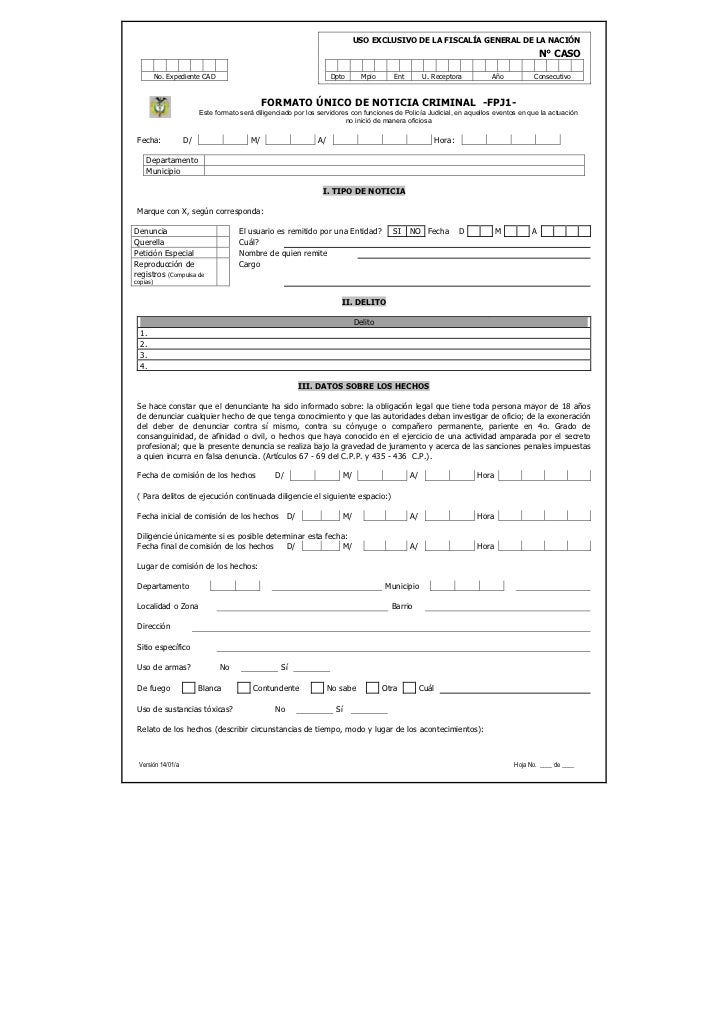 Formatos Pol Judicial