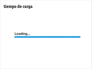 tiempo de carga
 