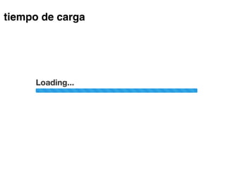 tiempo de carga
 