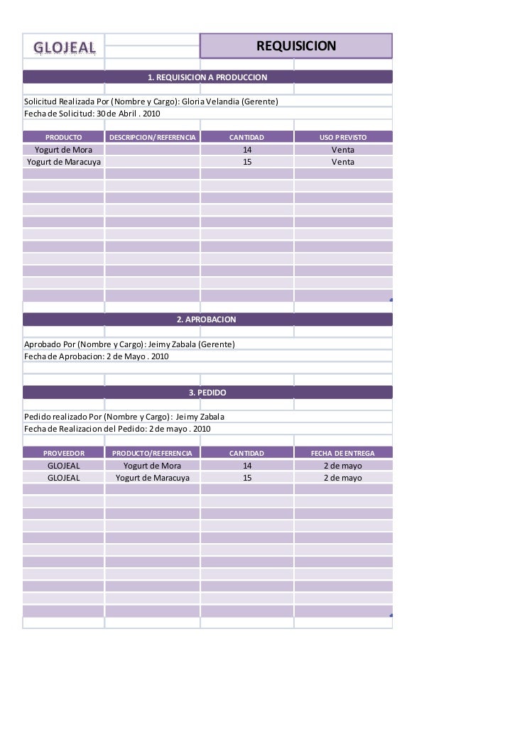 formatos para almacen en excel