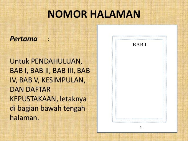 Format Penulisan Karya Ilmiah (makalah, skripsi, tesis 