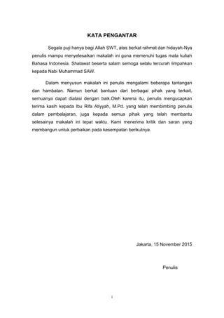 Format penulisan laporan