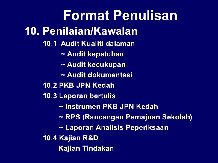 Format Penulisan Perancangan Strategik Kedah