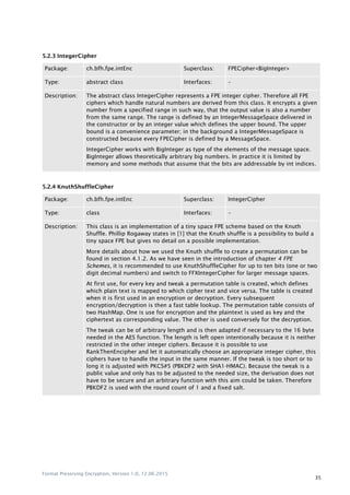 Format Preserving Encryption Example Format preserving encryption bachelor thesis | PDF