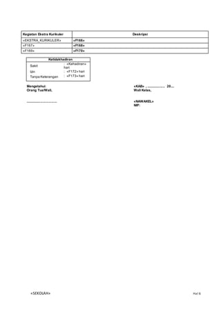 Format raport word | DOCX