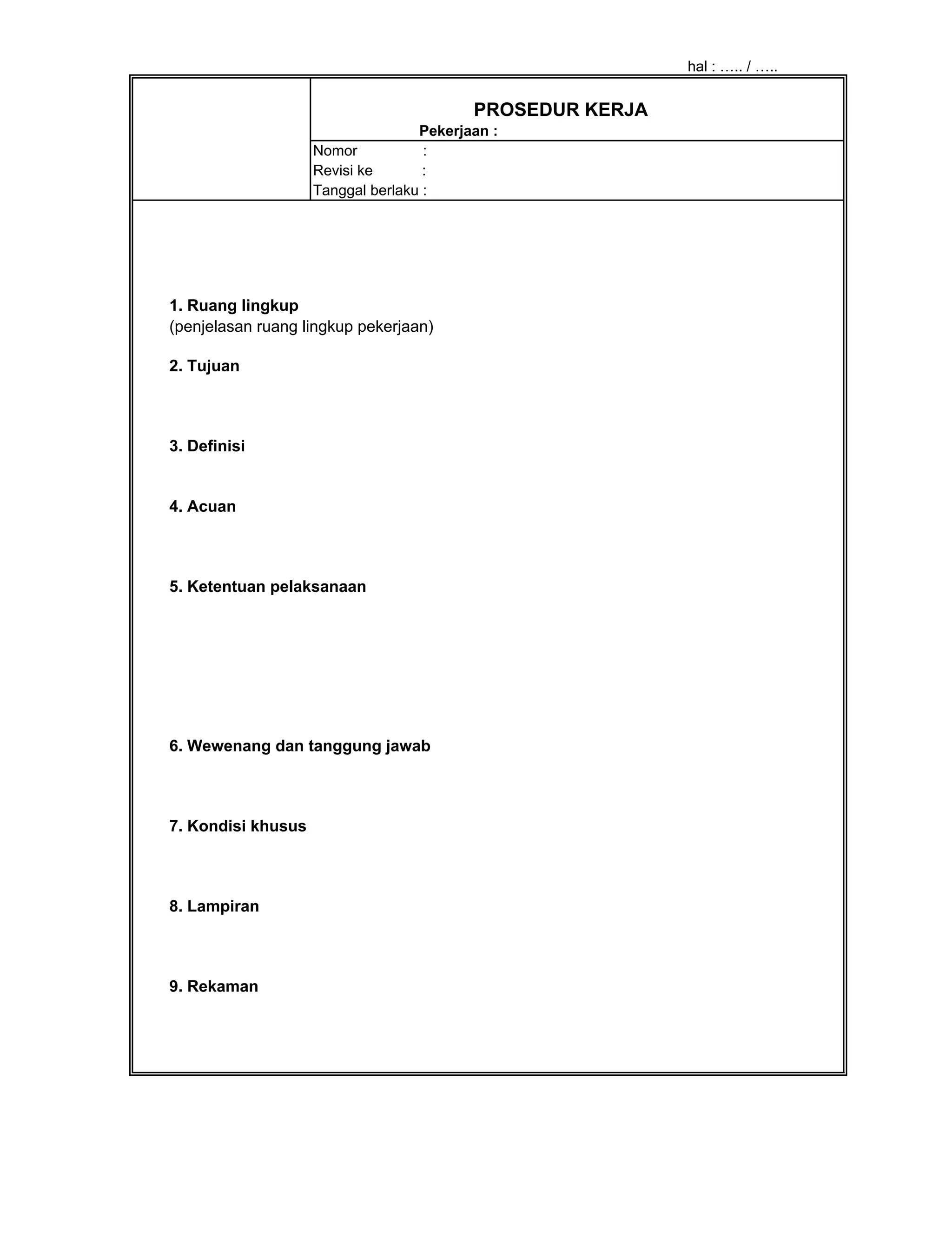 Format rk3 k dinas pu | PDF
