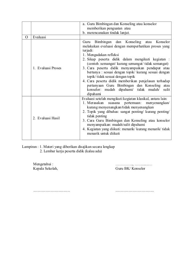 Format rpl bimbingan klasikal