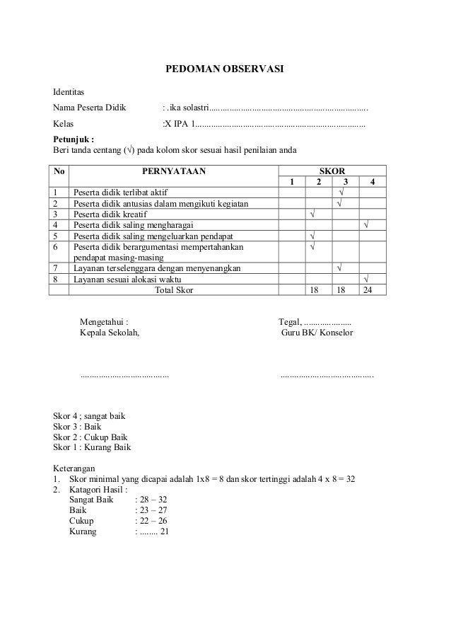 Format rpl bimbingan klasikal