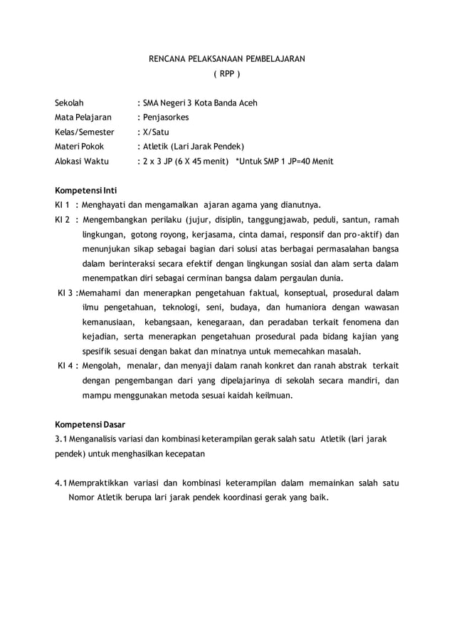 Format RPP PPG - SM-3T 2015 | PDF