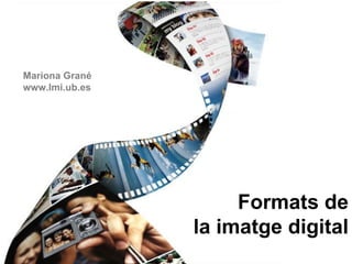 Formats de la  imatge digital  Mariona Gran é www.lmi.ub.es 