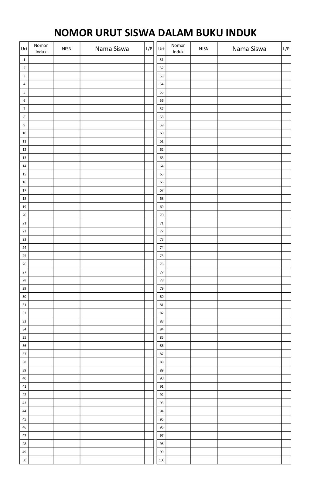 Format s4 buku induk siswa