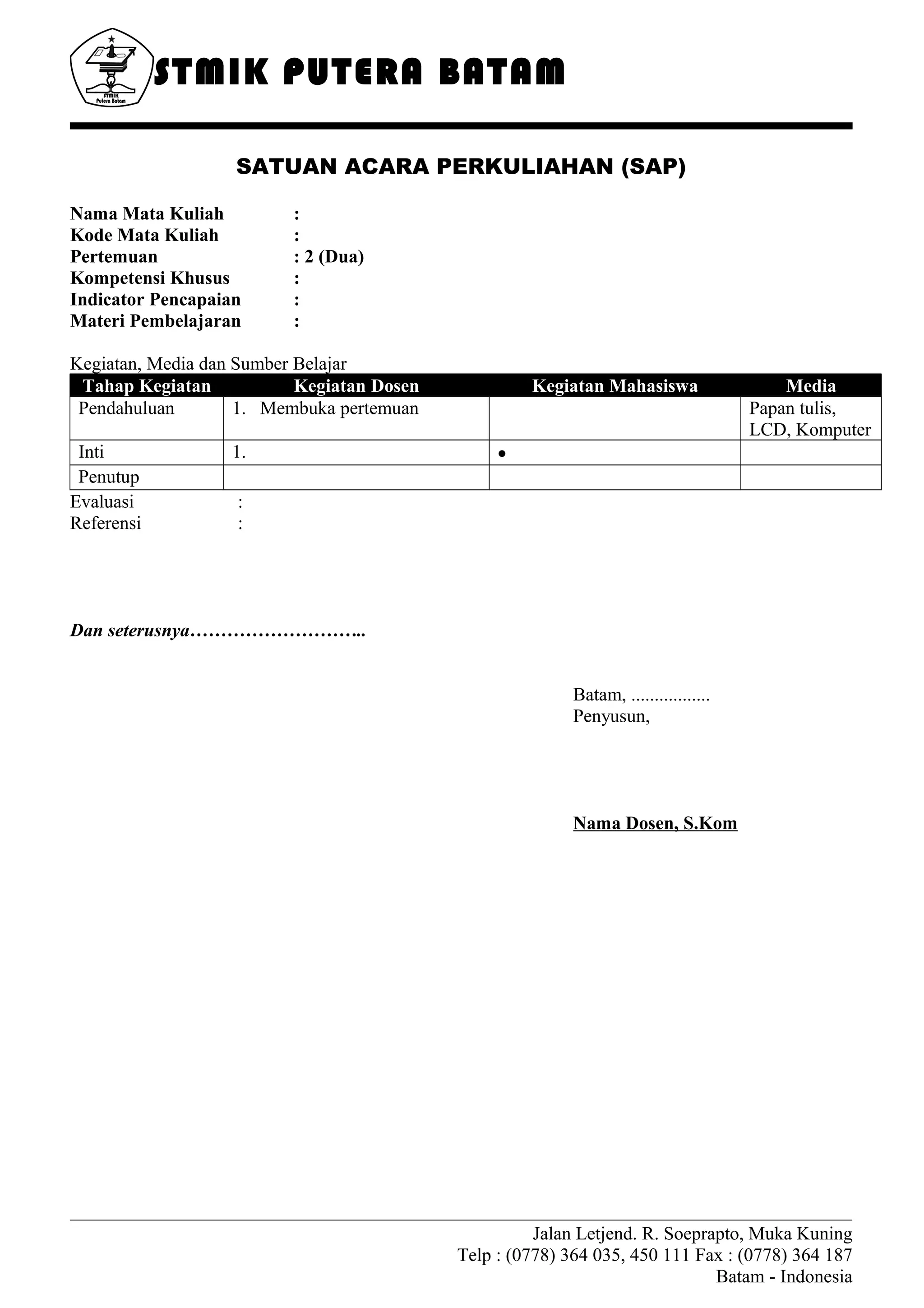 Format sap | DOC