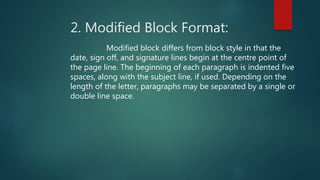 Formats of letter | PPTX