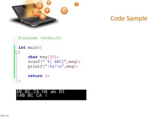 SPL 5 | scanf in C | PPT