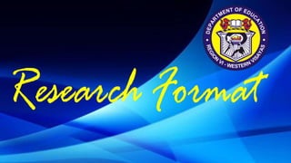 BERF research format of Department of Ed | PPTX