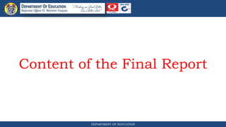 BERF research format of Department of Ed | PPTX