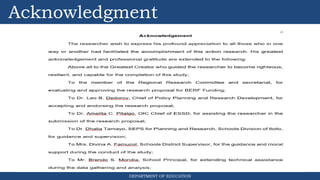 BERF research format of Department of Ed | PPTX