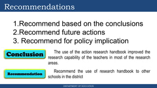 BERF research format of Department of Ed | PPTX