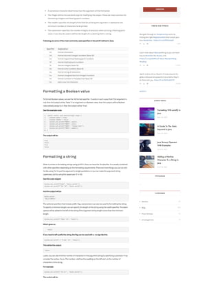 Formatting With printf() In Java | PDF