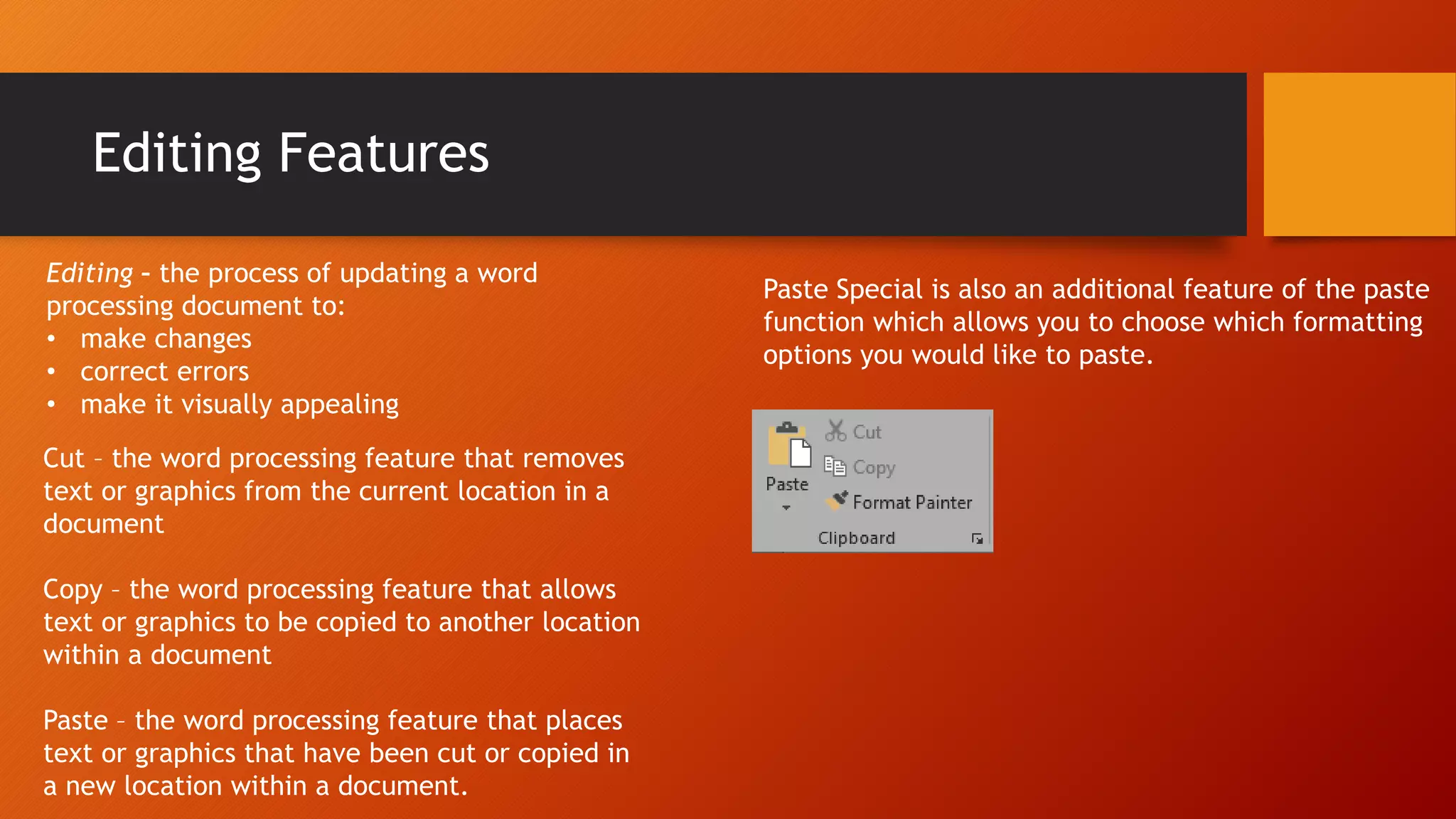 Formatting features in microsoft word | PPTX | Desktop Publishing ...