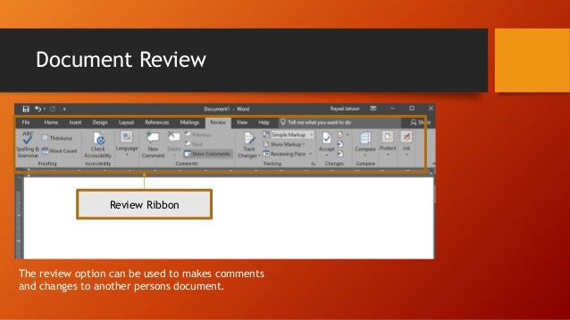 Formatting features in microsoft word