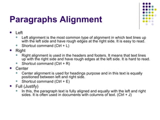 Formatting text | PPT