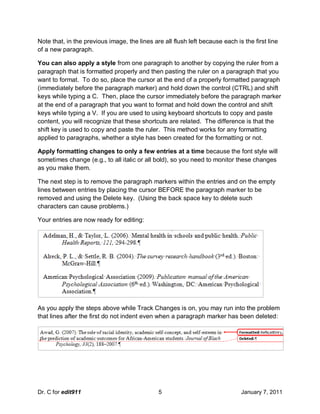 Formatting Using References List | PDF