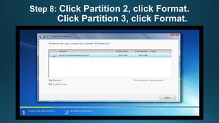 Windows 7 Formatting Methods Steps in Formatting Windows 7 and reinstalling | PPTX