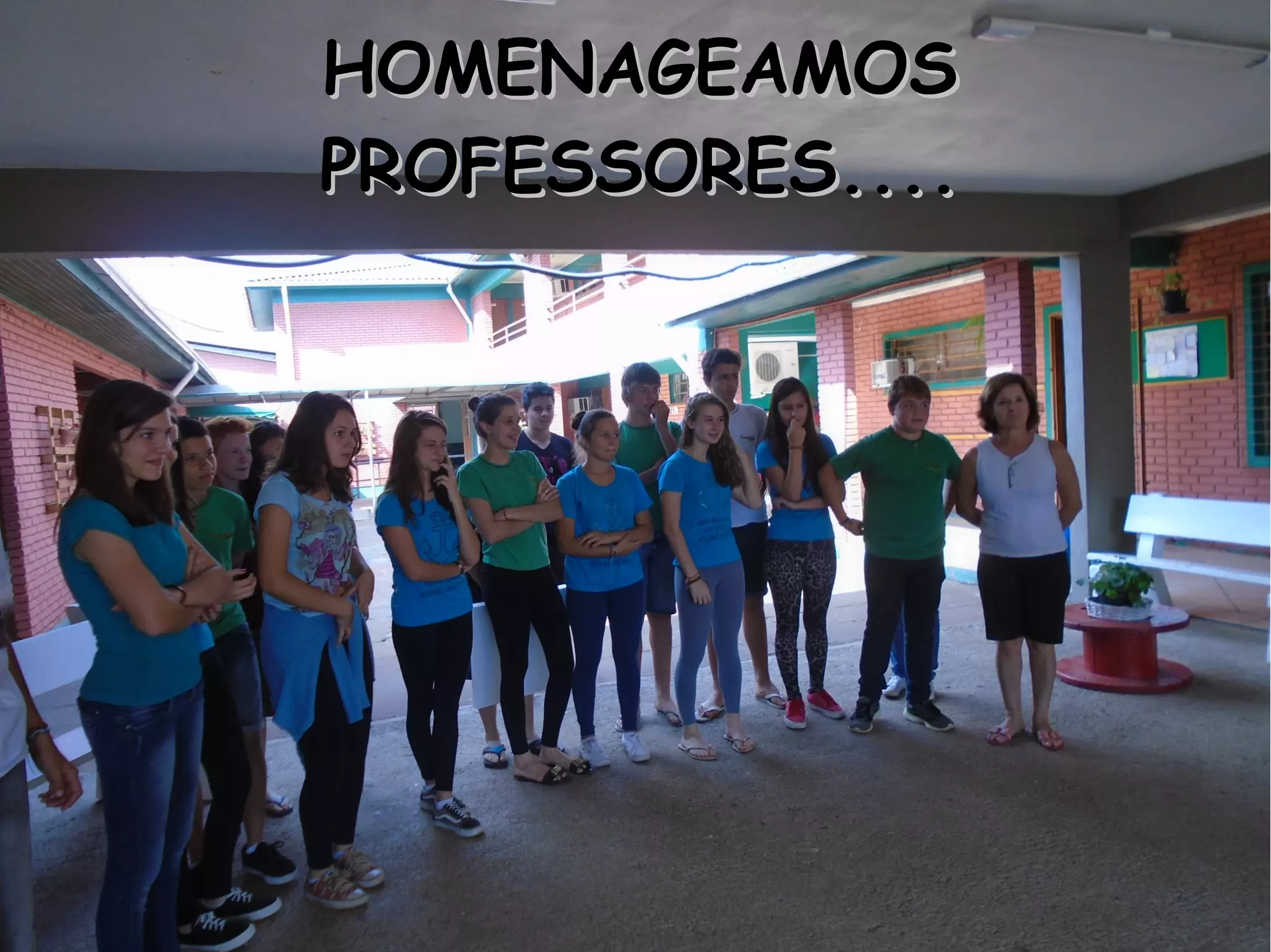 HOMENAGEAMOSHOMENAGEAMOS
PROFESSORES....PROFESSORES....