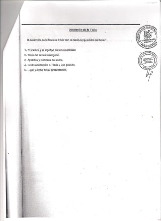 Forma y fondo de la tesis