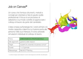 Un corso che insegna a trasmettere le proprie conoscenze con
metodo e passione, gestendo efficacemente l’aula e valutando
l’apprendimento delle persone. Si fornisce un decalogo con
regole e suggerimenti di pronto ed efficace utilizzo nei
diversi contesti in cui ci si trova a dover formare le persone.
Il corso prevede roleplay e numerose esercitazioni pratiche.
INDICE
DECALOGO DEL FORMATORE
FORMAZIONE DEI FORMATORI
Formazione dei formatori
Comunicazione
Da 1 a 2 giornate
Docenti professionisti
e formatori interni
Me.M.O.® Universal
PROBLEM SOLVING E DECISION MAKING
LUNA O L’ALTRA
 