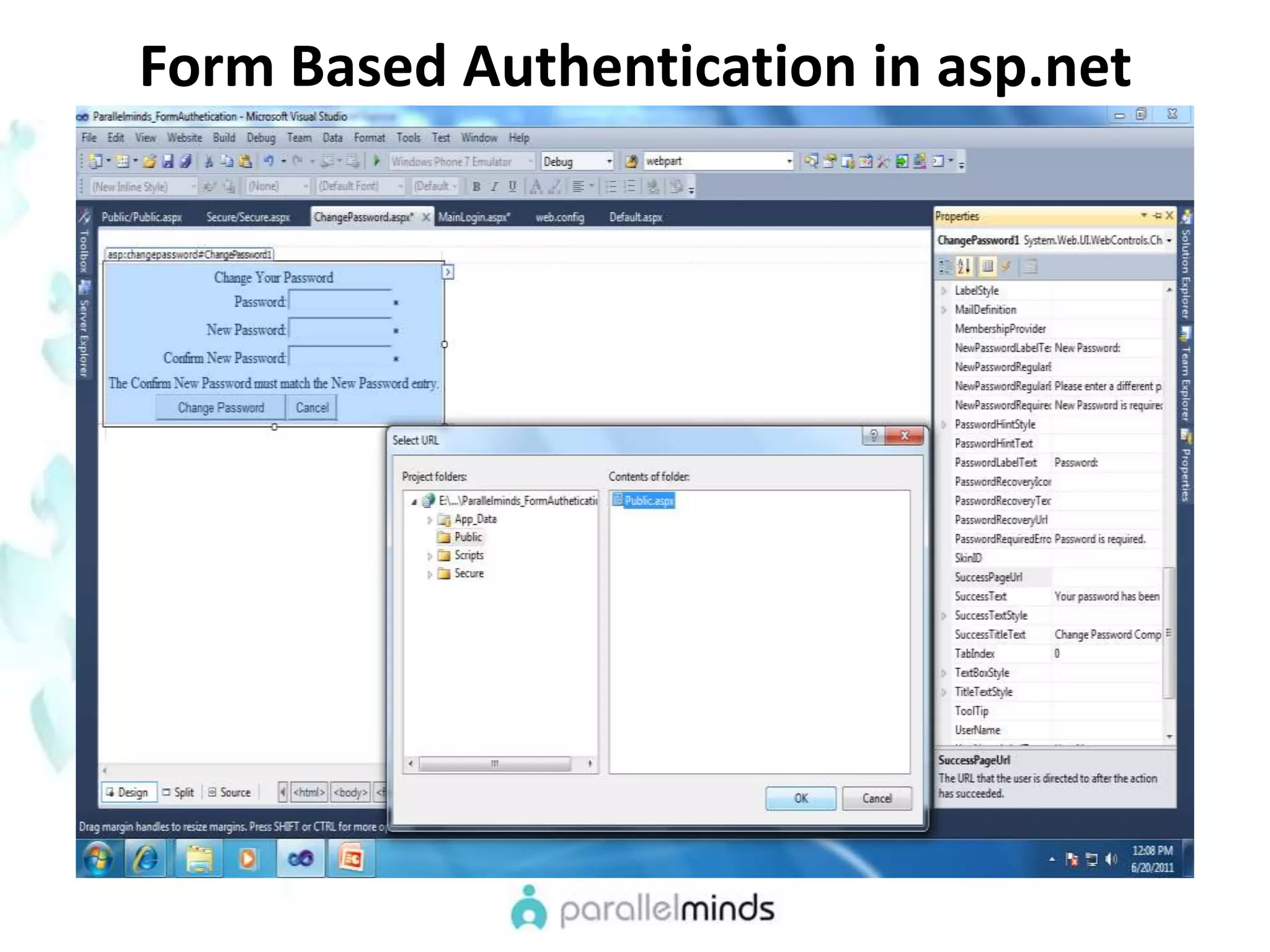 Form Based Authentication in asp.net