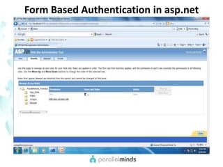 Form Based Authentication in asp.net